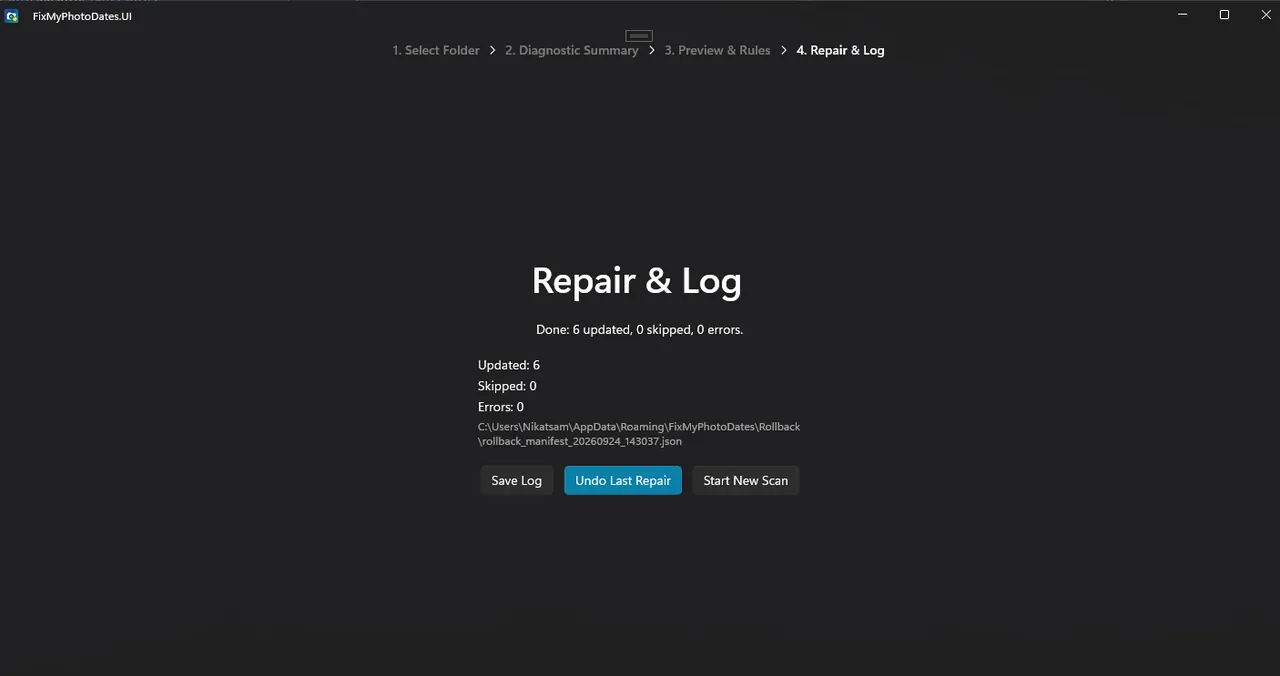 Fix My Photo Dates screenshot 4 of 4
