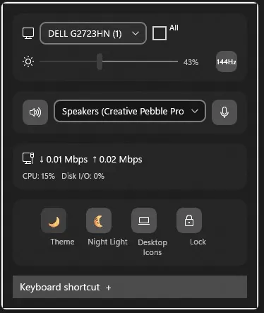 TrayPilot screenshot 1 of 2
