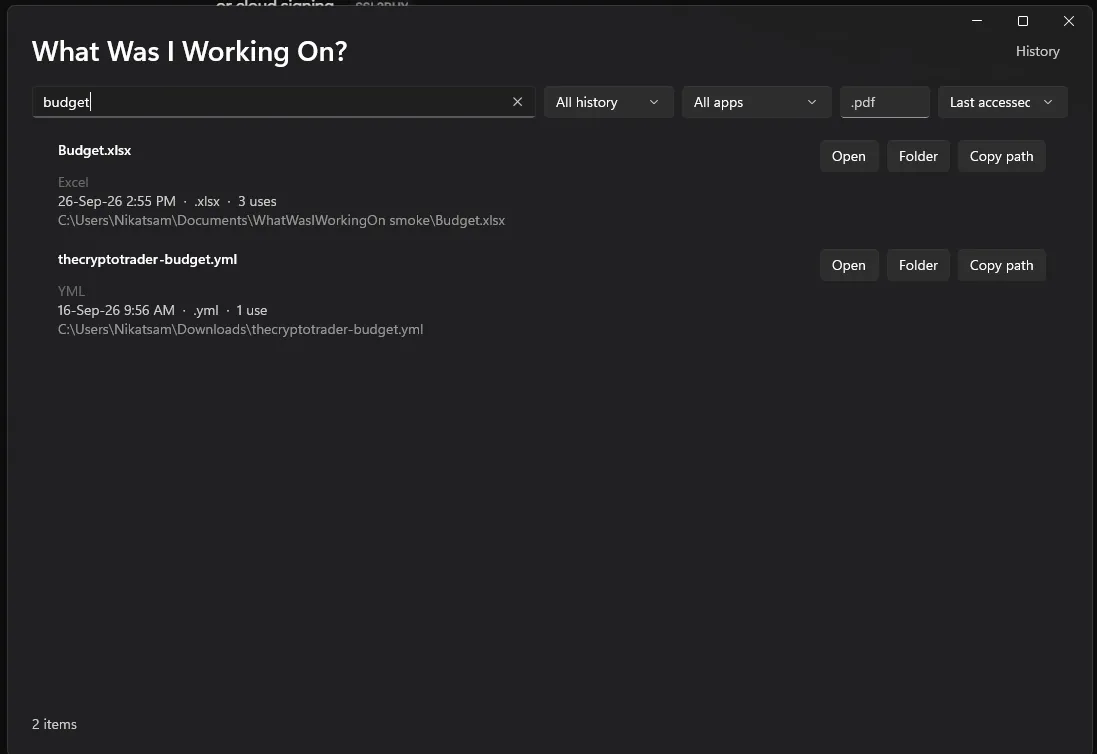 What Was I Working On? screenshot 3 of 4